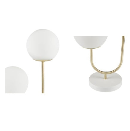 Metal 2-Light Globe Table Lamp