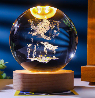 3D Constellation Crystal Ball Night Light Decoration
